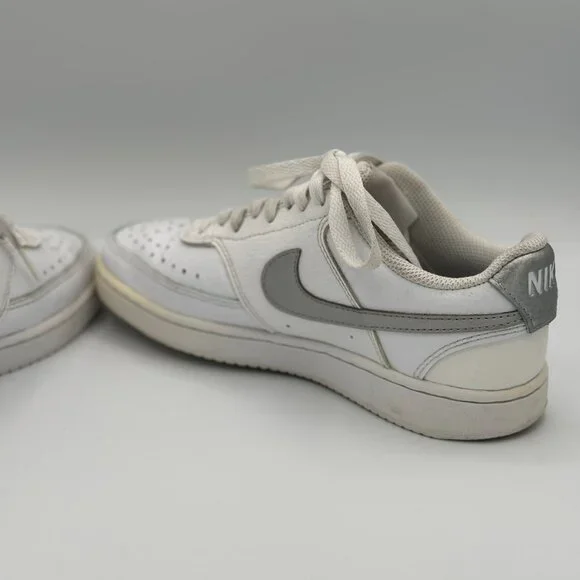 Nike Court Vision Low – White/Silver – Women’s Size 5.5 - Picture 4 of 7